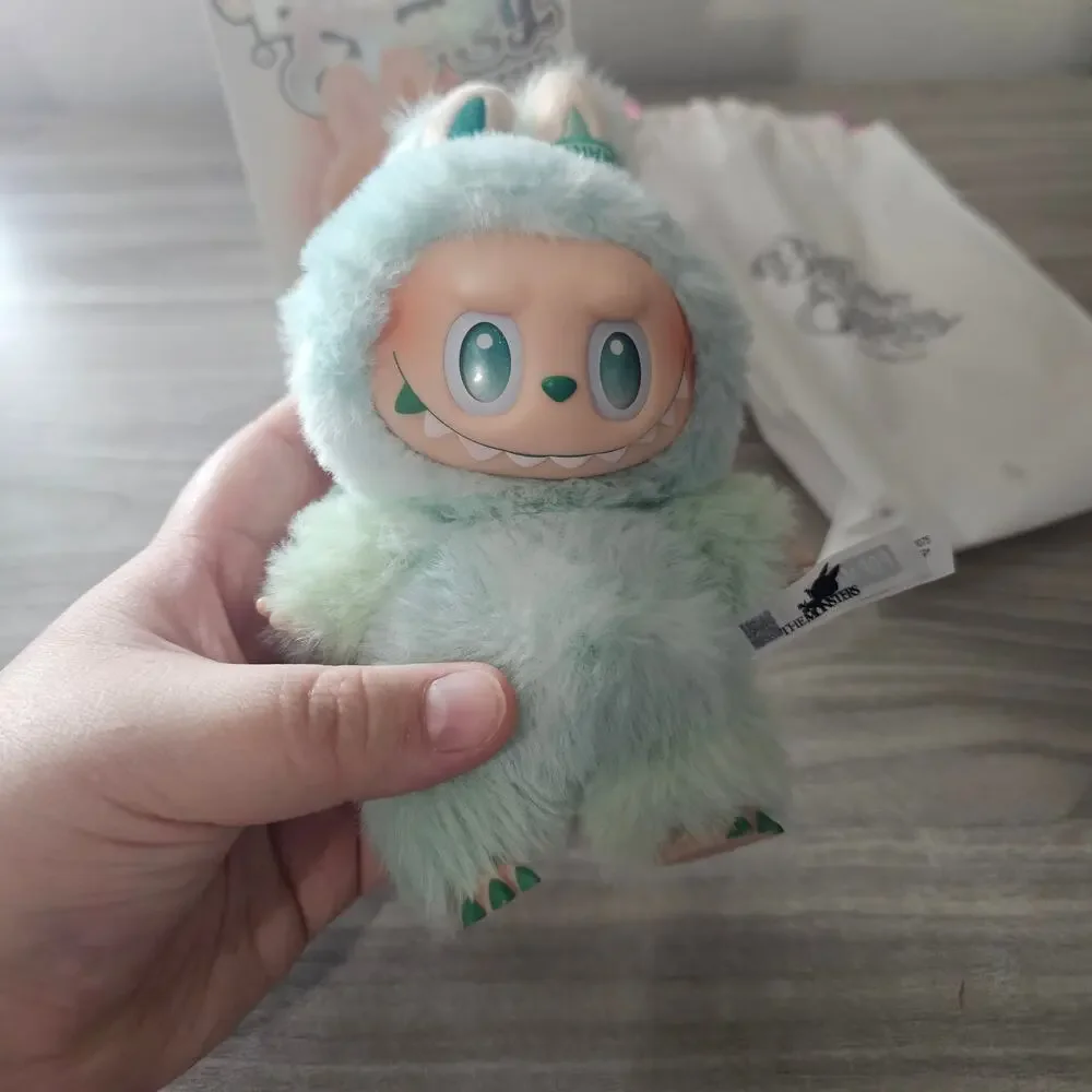 Popmart Labubu Big Into Energy Vinyl Plush Pendent Serenity Green Plush Toy NEW